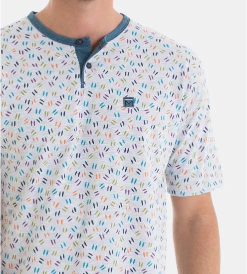 Short pajama man gray chiné...