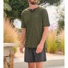 Pyjama court homme Vert