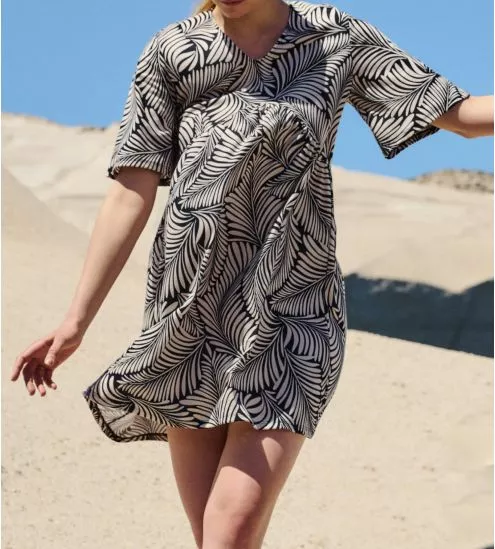 Chemise de nuit Noir et Blanc Favourites Sun