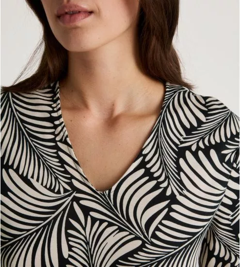 Chemise de nuit Noir et Blanc Favourites Sun