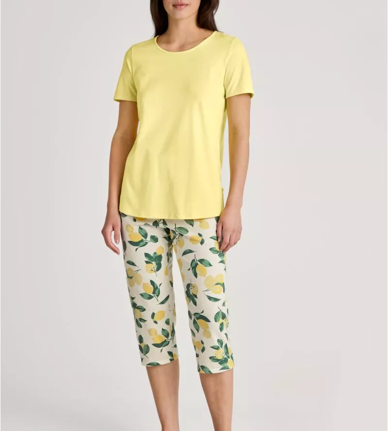 Pyjama 3/4 jaune citron Fruity Dreams