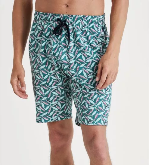 Short RMX Sleep Holiday imprimé Sardine Philo Green