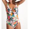 Maillot de bain une pièce floral Nancie Cantera Écru