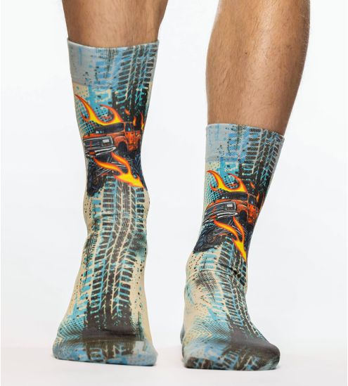 Monster Truck Man Socks