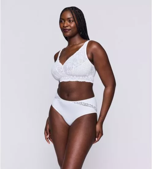 Culotte haute Salerno Blanc