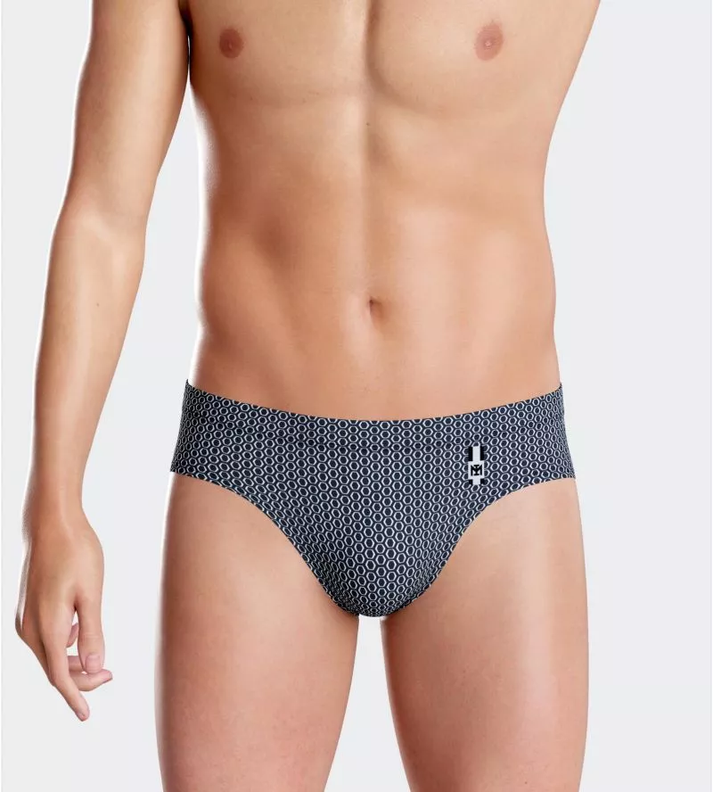 POSITANO SLIP DE BAIN IMPRIME NB039 Marine BLEU