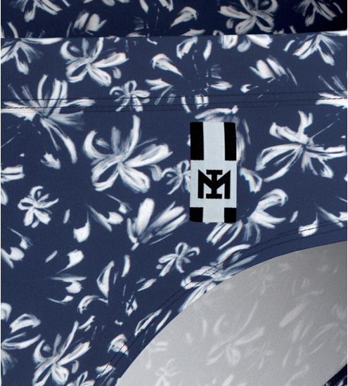 BAHAMAS SLIP DE BAIN IMPRIME NB039 Marine BLEU