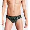 HAITI SLIP DE BAIN IMPRIME NB039 Marine BLEU