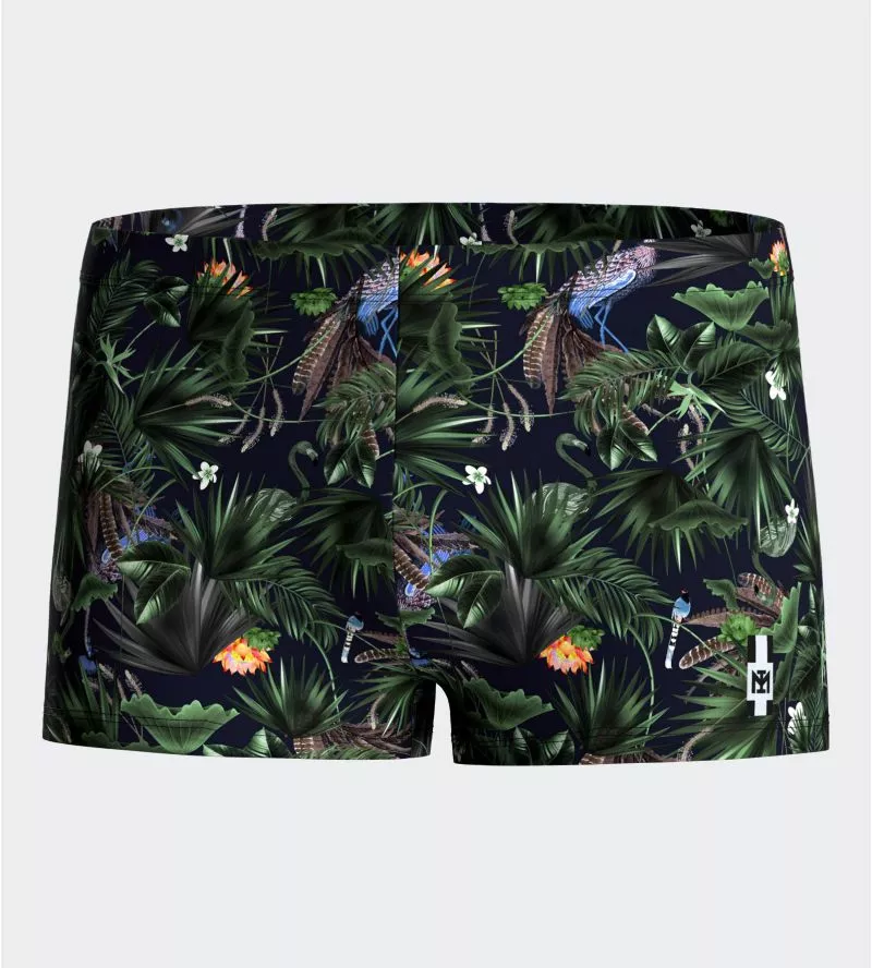 HAITI BOXER DE BAIN IMPRIME NB039 Marine BLEU