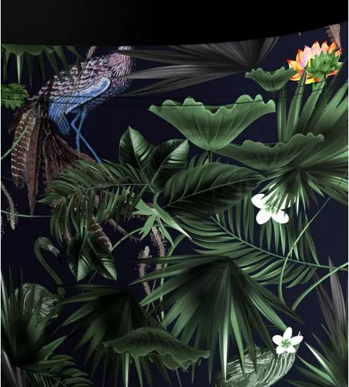 HAITI BOXER DE BAIN IMPRIME NB039 Marine BLEU