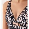 Maillot de bain 1 pièce coupé sous poitrine RHODES Noir