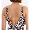 Maillot de bain 1 pièce coupé sous poitrine RHODES Noir