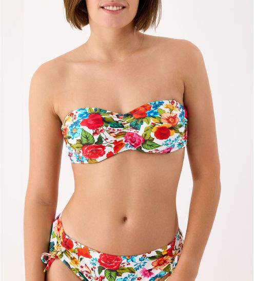 Haut de maillot de bain bandeau DONATELLA Blanc