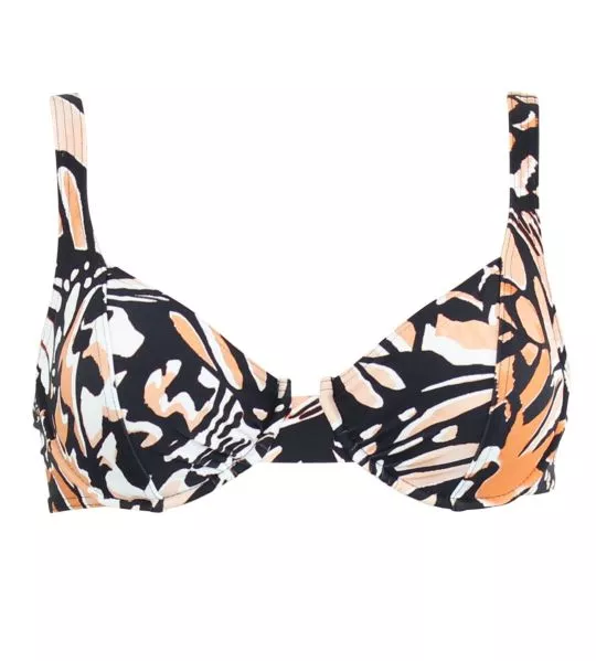 Haut de maillot de bain à armatures RHODES Noir
