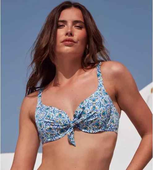 Haut de maillot de bain balconnet à coques OIA Turquoise