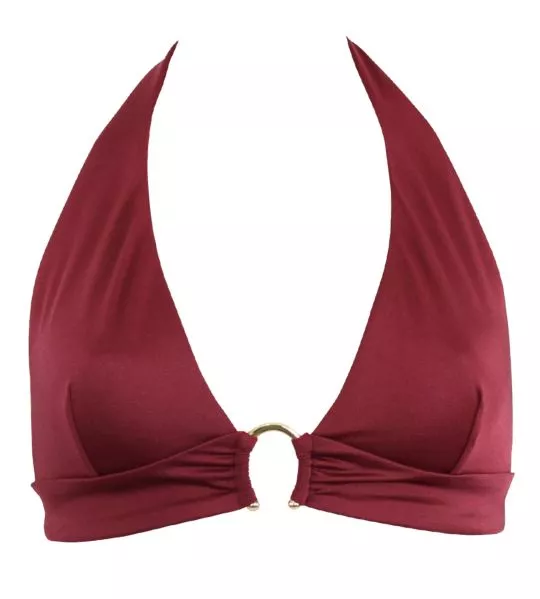 Haut de maillot de bain triangle VENUS Prune