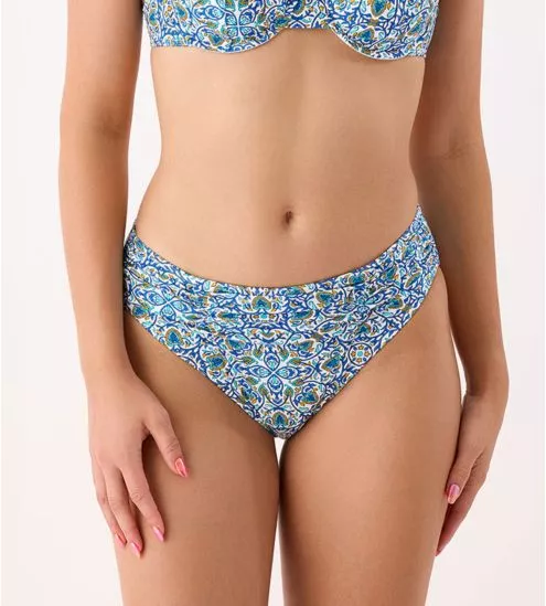 Bas de maillot de bain drapé OIA Turquoise
