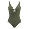 Maillot de bain 1 pièce coupé sous poitrine ALLURE Kaki