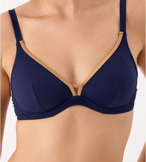 Haut de maillot de bain triangle VENEZIA Marine
