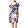 Robe à manches courtes Bleu