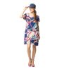 Robe à manches courtes Bleu