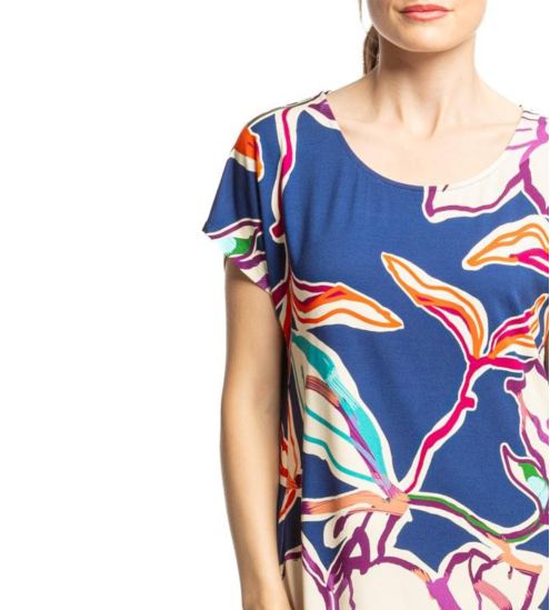 Robe à manches courtes Bleu