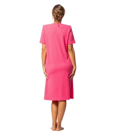 Robe de chambre femme en tissu éponge Rose