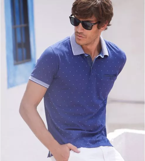 T-Shirt Polo Blue Navy Man...