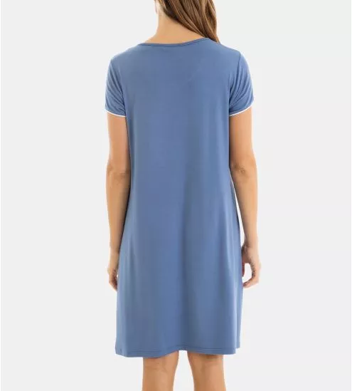 Liquette bleue à manches courtes