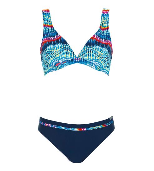 Maillot de bain deux pièces armatures Bleu Multicolore