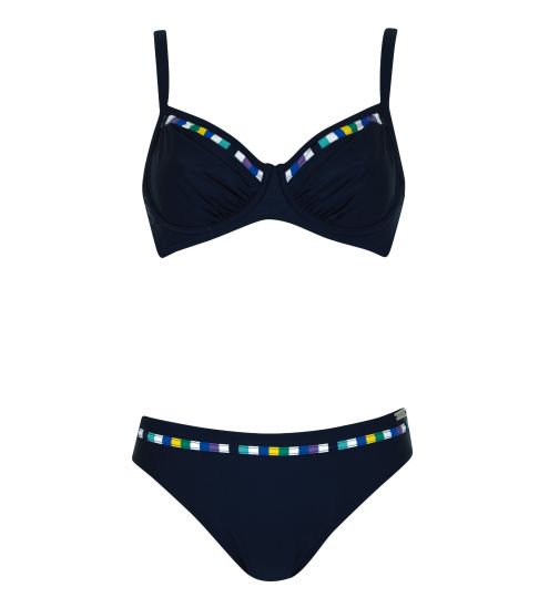Maillot de bain deux pièces armatures Bleu Marine