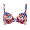 Haut de maillot de bain à coques multicolore