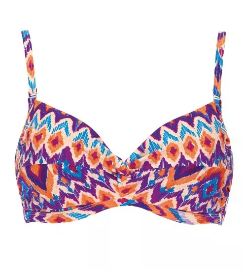 Haut de maillot de bain armatures souples multicolore