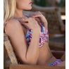 Haut de maillot de bain armatures souples multicolore