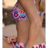 Haut de maillot de bain armatures souples multicolore