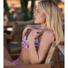 Haut de maillot de bain armatures souples multicolore