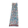 Robe longue imprimé floral multicolore