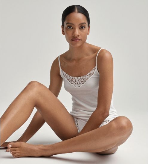 Chemise en coton Calida BLANC 01