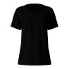 T-shirt noir femme col en V Favourites Sun