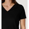 T-shirt noir femme col en V Favourites Sun