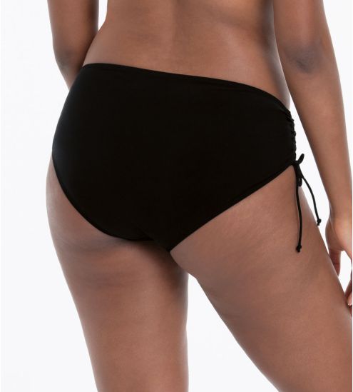 Bas de maillot de bain coulissant pour femme Noir