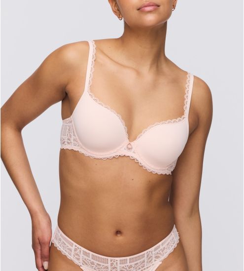 Soutien gorge à coques coeur Jadei Glossy Pink