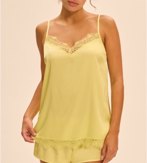 Sommer gelbe geheime Satin-Nachtoberseite