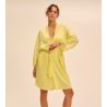 Kimono Satin Secrets Jaune d'Été