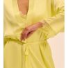 Kimono Satin Secrets Jaune d'Été