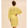 Kimono Satin Secrets Jaune d'Été
