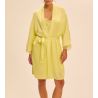 Kimono Satin Secrets Jaune d'Été