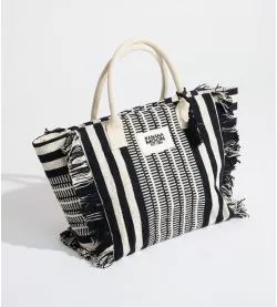 Sac de plage fantaisie Zamora Hiouchi Noir
