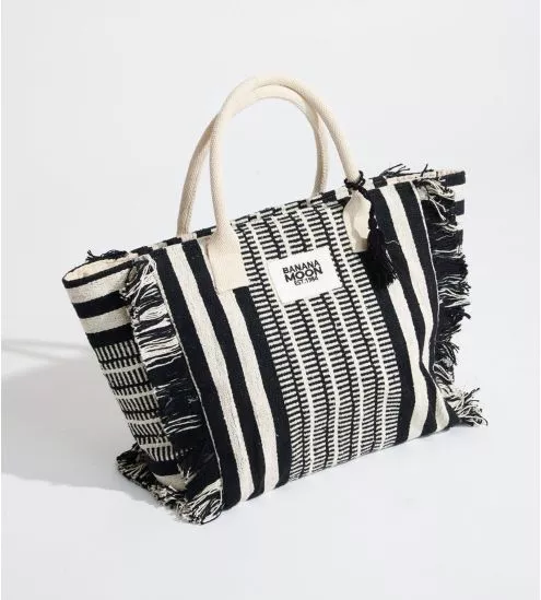 Sac de plage fantaisie Zamora Hiouchi Noir