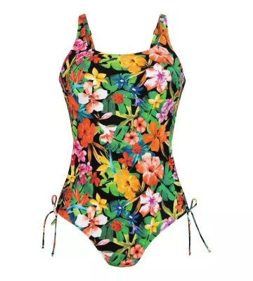 Maillot de bain médical une pièce réglable imprimé fleuri
